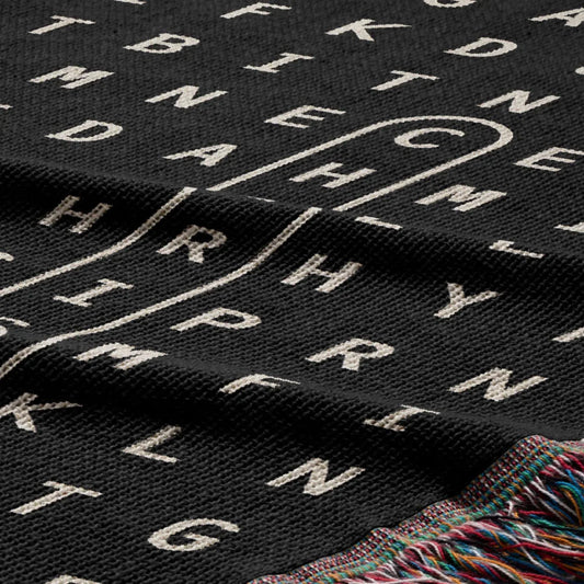 Grandma Word Search Woven Throw Blanket, Personalized Gift for Grandma, Designed With Meaning