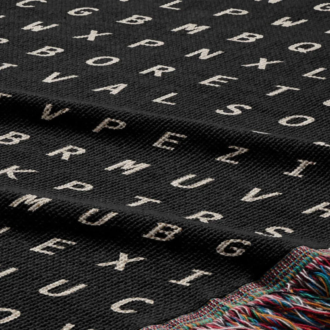Ann Arbor, Michigan Woven Blanket - Word Search Studio by Designed With Meaning