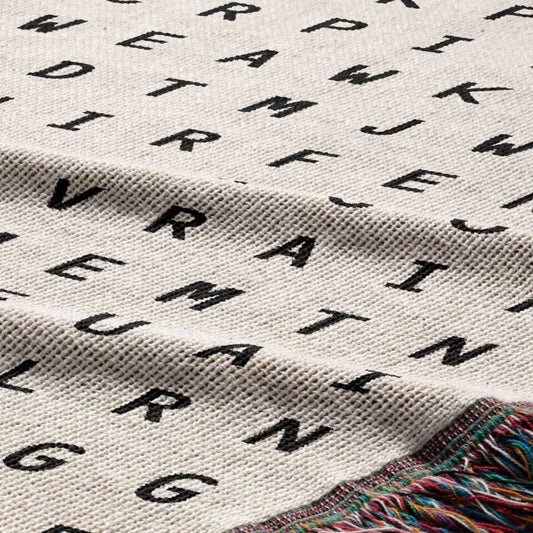Birdwatching Word Search Studio Woven Throw Blanket, Designed With Meaning