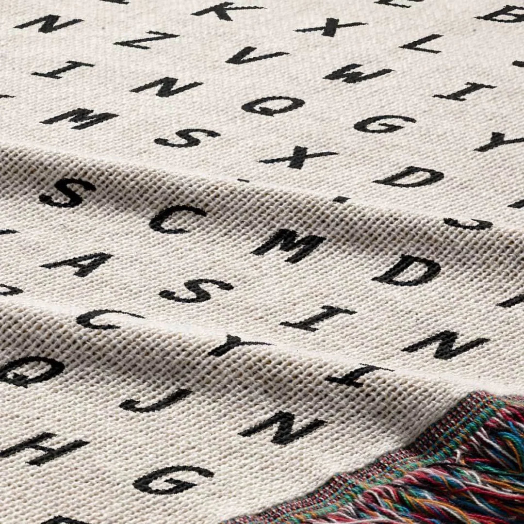 Stargazing Word Search Studio Woven Throw Blanket, Designed With Meaning