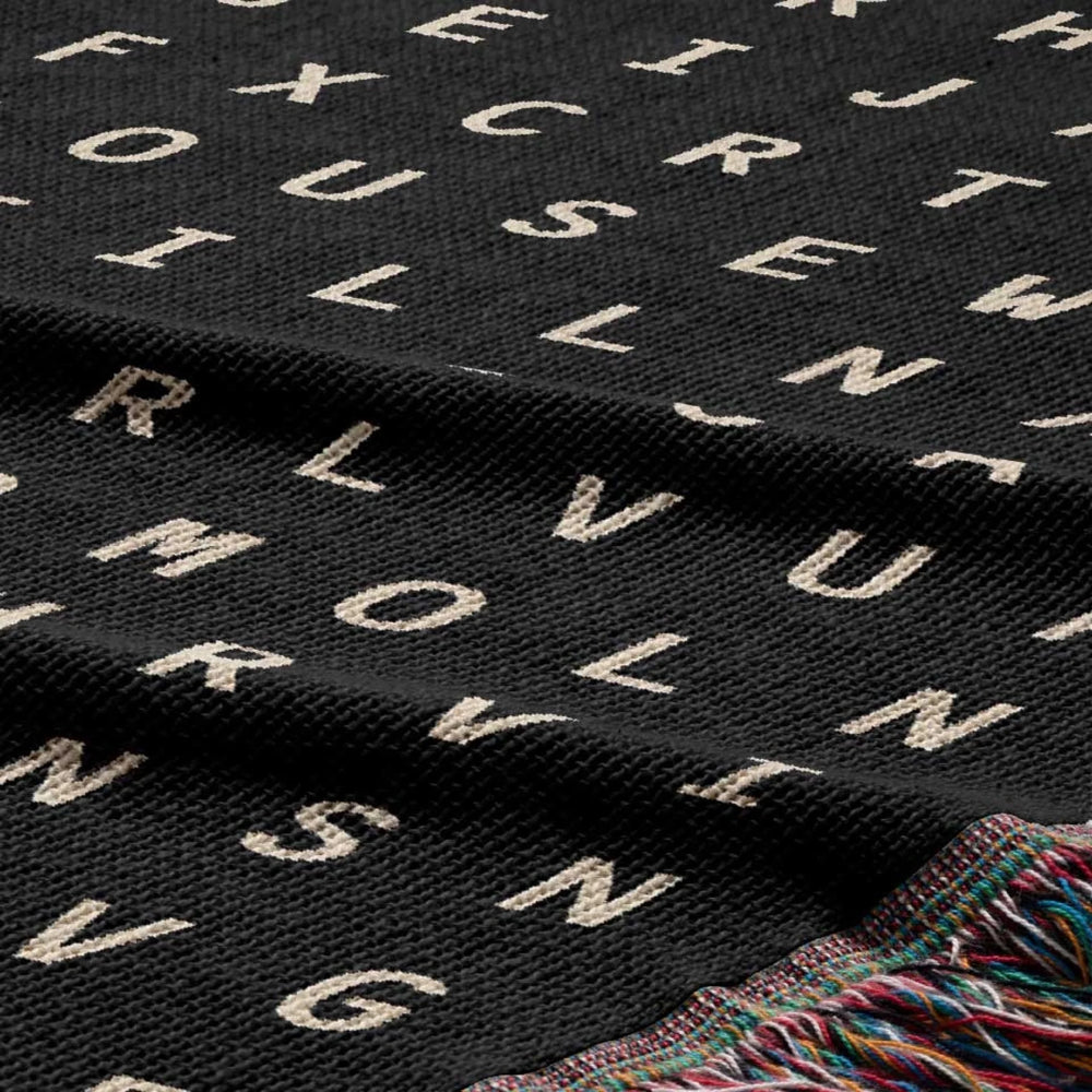 Bourbon Word Search Studio Woven Throw Blanket, Designed With Meaning