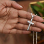 Cross Necklace - Baptism Gift for Girl - Personalized