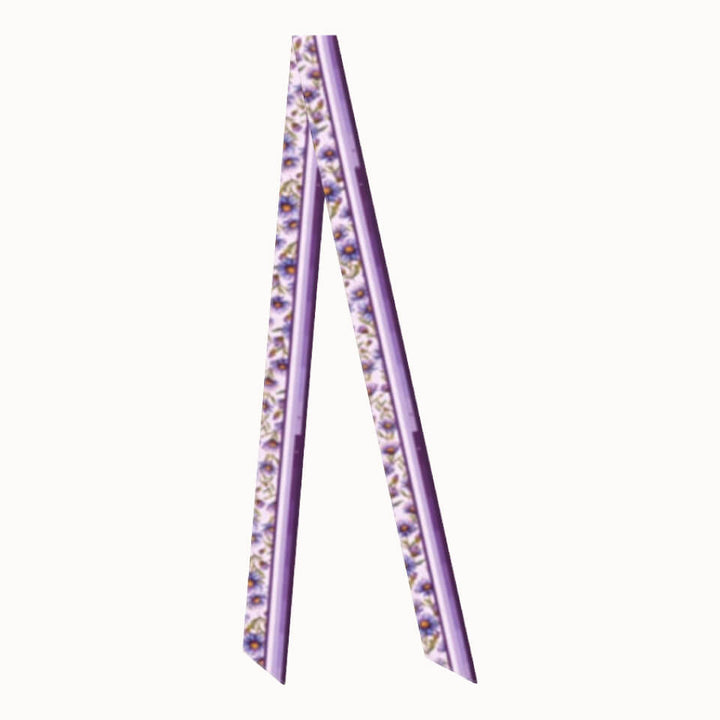 Aster Flower Silk Ribbon Scarf, Designed With Meaning