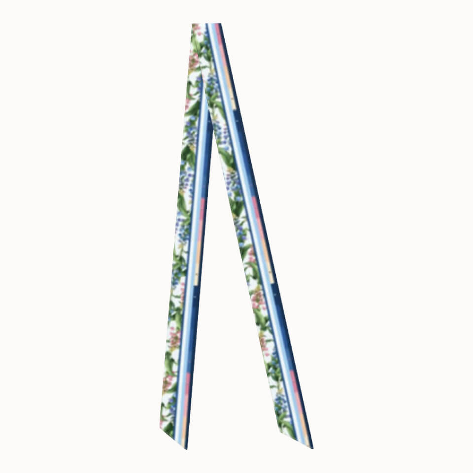 Lily of the Valley Flower Silk Ribbon Scarf, Designed With Meaning