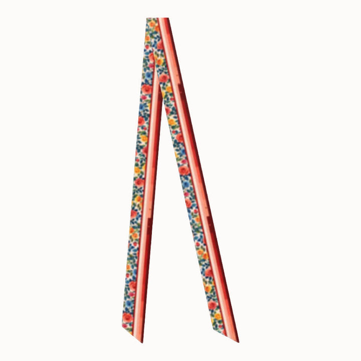 Rose Flower Silk Ribbon Scarf, Designed With Meaning