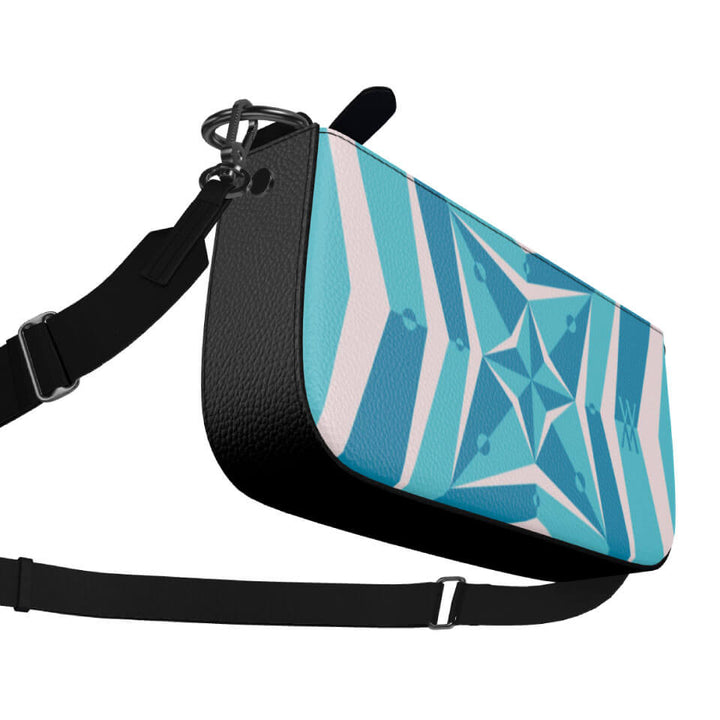 Stella Voyager 25 Box Lagoon, Leather Crossbody Bag, Designed With Meaning