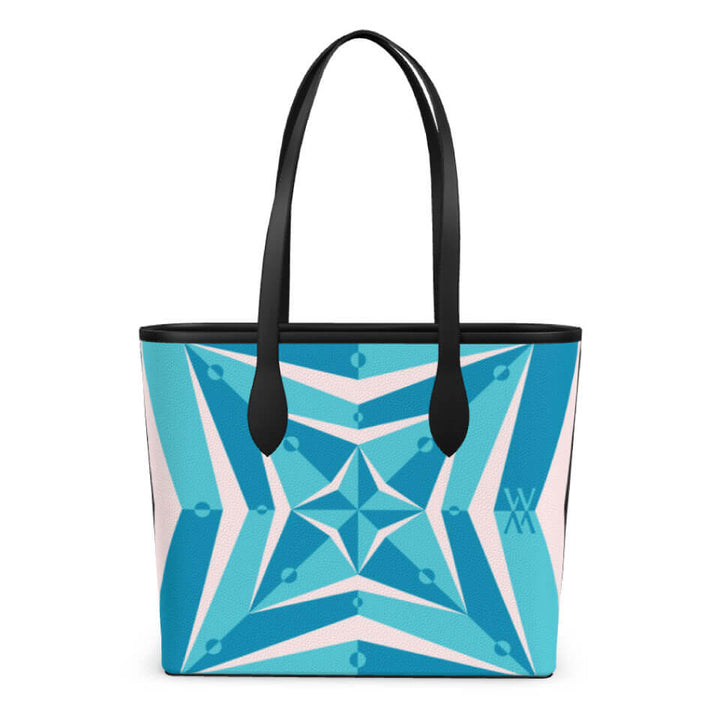 Stella Voyager 35 Tote Lagoon, Leather Tote Bag, Designed With Meaning
