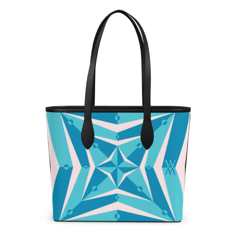Stella Voyager 35 Tote Lagoon, Leather Tote Bag, Designed With Meaning