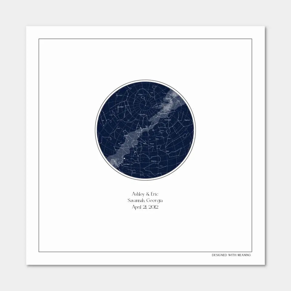 Star Map Guest Book Print