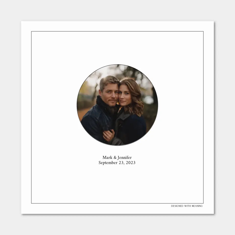 Circle Photo Guest Book Print