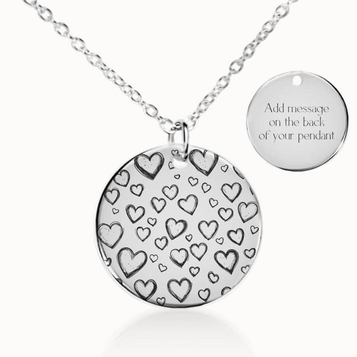 Classic Love Necklace in Silver, Personalized Gift for Her, Designed With Meaning