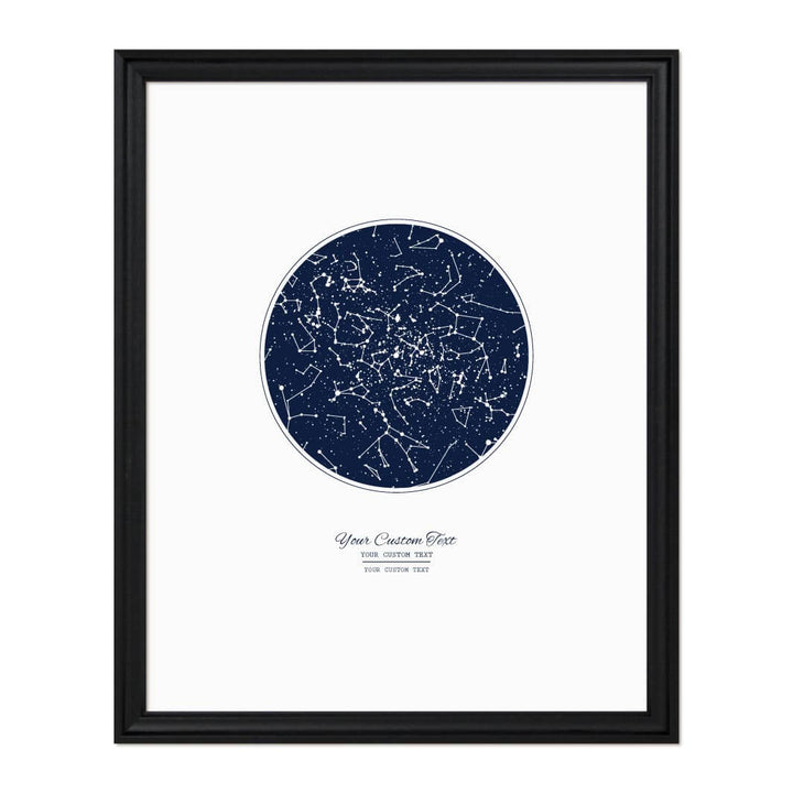 Wedding Guest Book Alternative, Star Map Print Personalized with 1 Night Sky, Black Beveled Frame#color-finish_black-beveled-frame