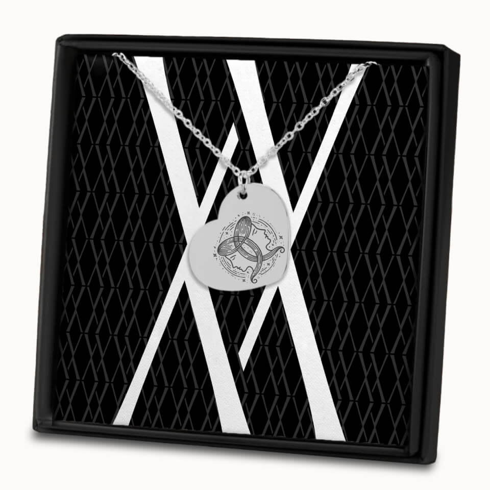 Heart Zodiac Sign Necklace in Box, Personalized Gift, Designed With Meaning