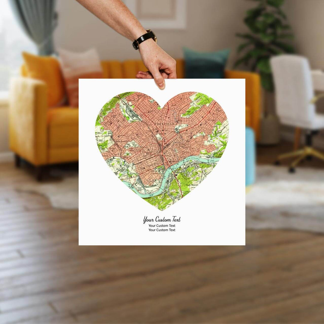 Heart Shape Atlas Art Personalized with 1 Map, Styled#color-finish_unframed