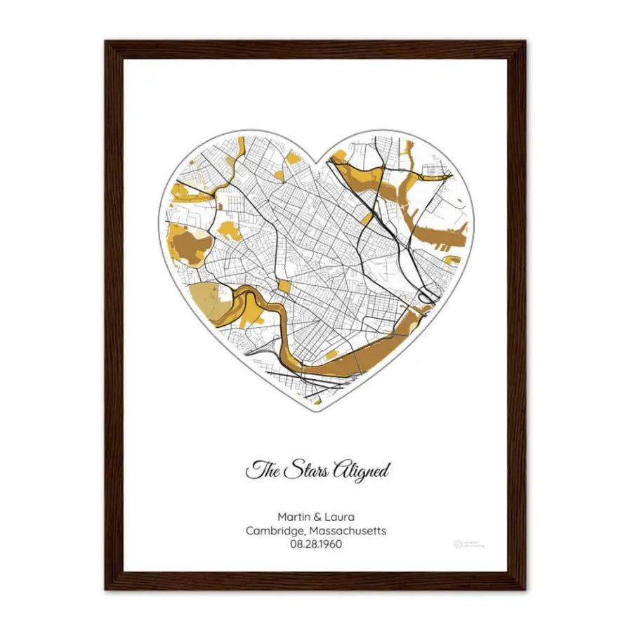 Personalized Gift for Grandparents - Choose Star Map, Street Map, or Your Photo
