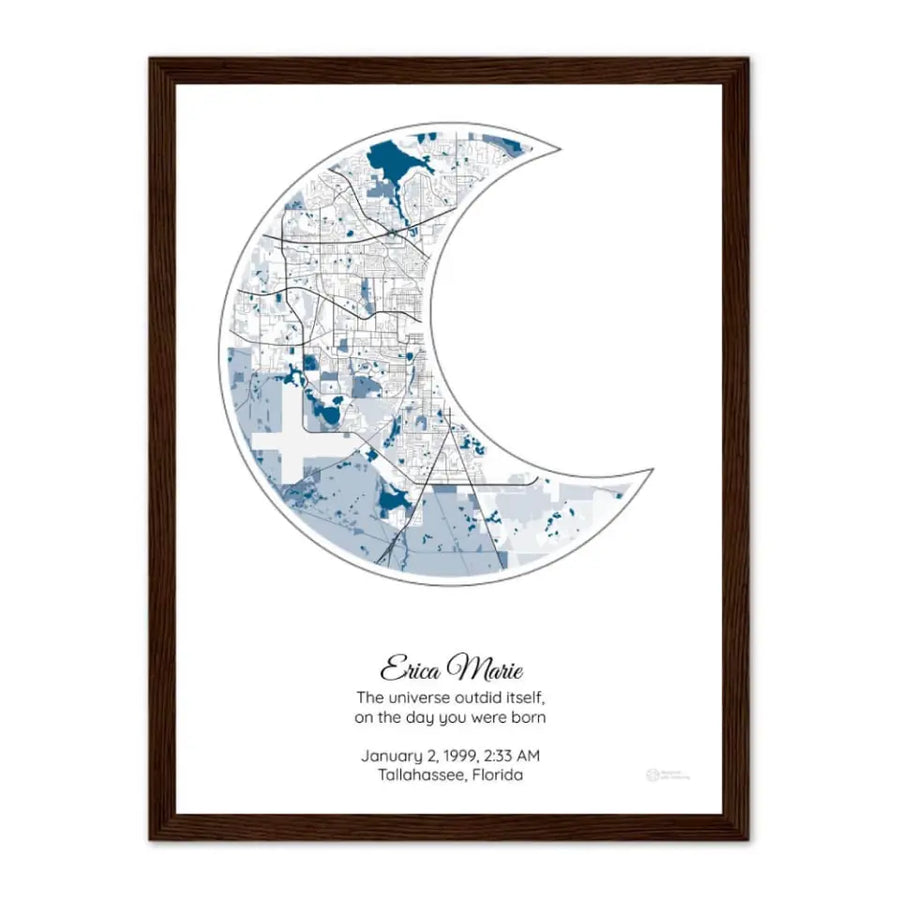 Personalized Gift for Daughter - Choose Star Map, Street Map, or Your Photo