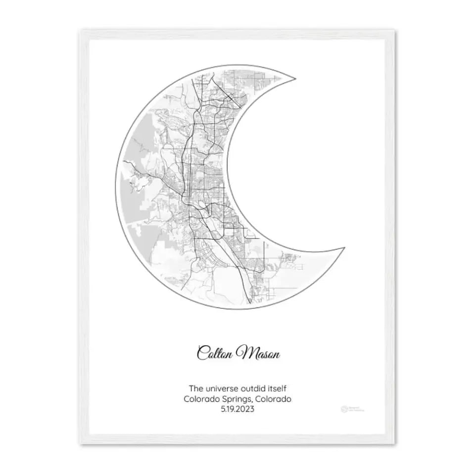 Personalized Gift for Godson - Choose Star Map, Street Map, or Your Photo