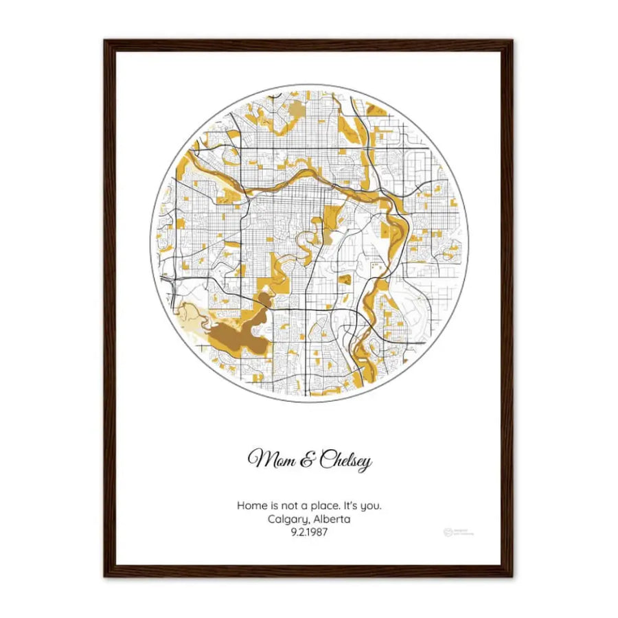 Personalized Mother's Day Gift - Choose Star Map, Street Map, or Your Photo